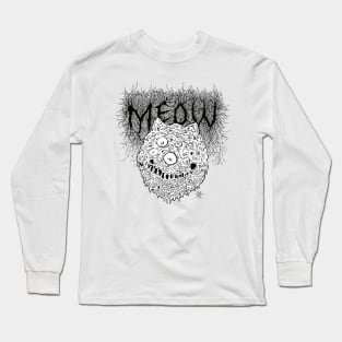 Meow - Black Logo Long Sleeve T-Shirt